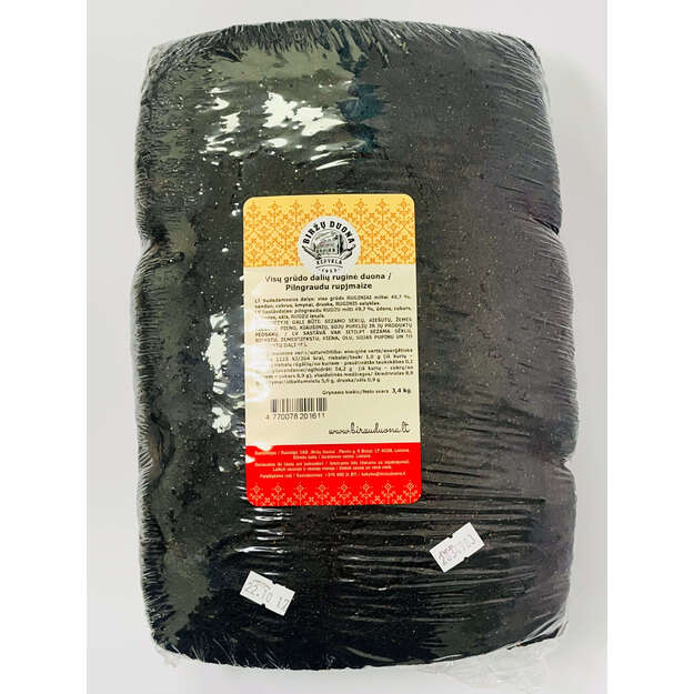 Visų grūdo dalių duona 3.4kg