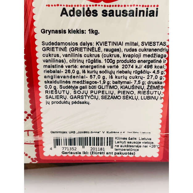 Adelės sausainiai 1kg 1