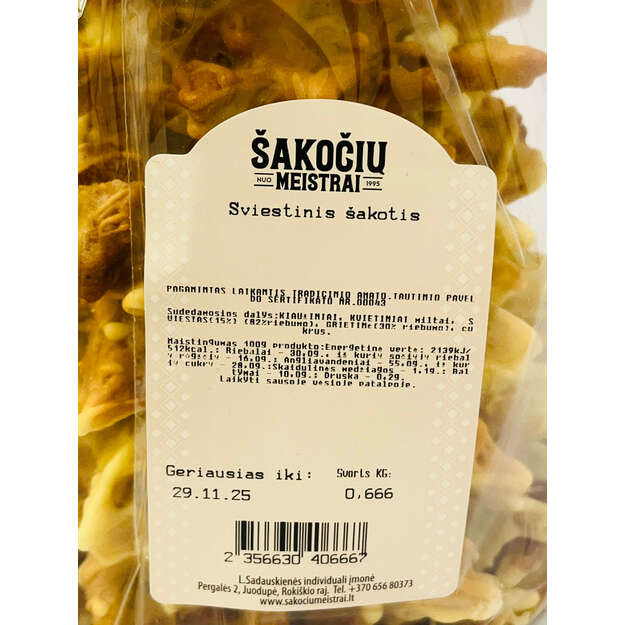 Sviestinis šakotis 650g 2