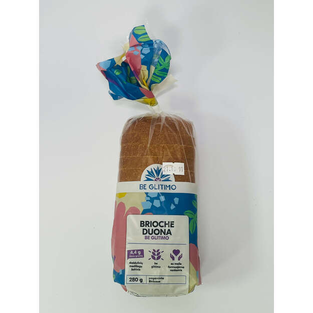 Brioche duona be glitimo 280g