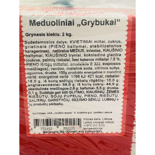Meduoliniai "Grybukai" 2kg 1