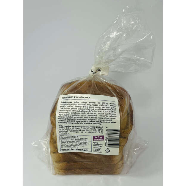 Be glitimo Klasikinė duona 1