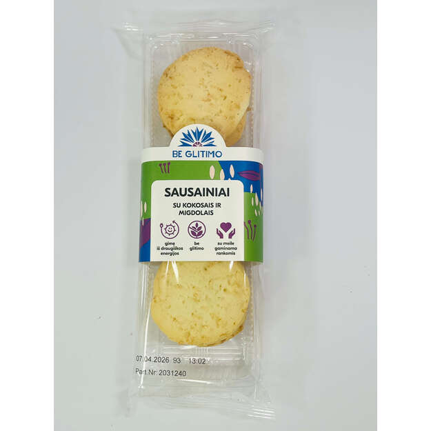 Sausainiais su kokosais ir migdolais